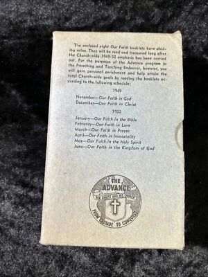 OUR FAITH BOOKLETS 1949-50 Preaching Teaching Endeavor THE ADVANCE for Christ - Image 1 of 4