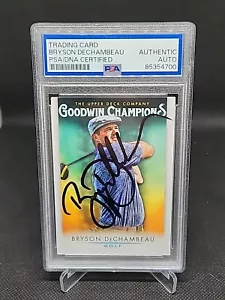 Bryson DeChambeau signed Upper Deck Goodwin Card PSA/DNA Slab Golf Auto - Picture 1 of 2
