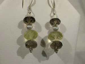 Smoky Quartz Dangle Earrings - Picture 1 of 1