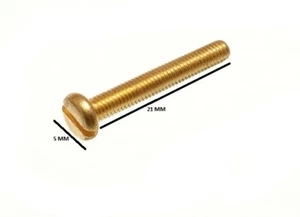 Massives Messing Maschinenschrauben Pfanne HEAD Geschlitzt M3 3mm X 20 MM ( Pack - Picture 1 of 1