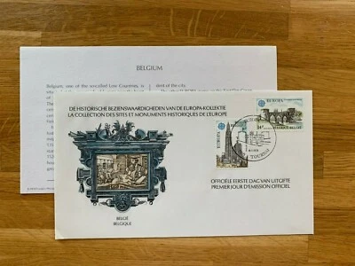 BELGIUM 1978 FDC FRANKLIN LANDMARKS ANTWERP CATHEDRAL PORT DES TROUS CHOOSE 1 - Image 1 of 2