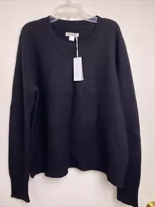 Maglione OUTERKNOWN Reimagine Black Crew nuovo con etichette miscela cashmere merino taglia L - Foto 1 di 21