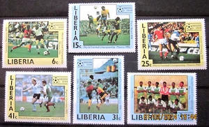 LIBERIA ~ 1985 ~ S.G. NUMBERS 1605 - 1610, ~ FOOTBALL. ~ MNH #03453 - Picture 1 of 1