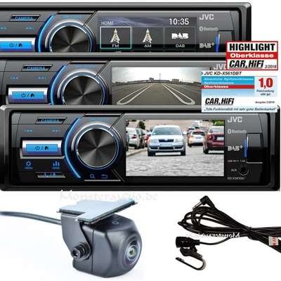 JVC KD-X561DBT 3" TFT Display mit Rückfahrkamera DAB+ Bluetooth USB Autoradio - Bild 1 von 4