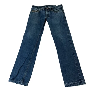 Jeans Diesel Safado Para Hombres 32 32 Cónicos Azul Lavado Oscuro Y2K Algodón Botón 008IL - Imagen 1 de 11