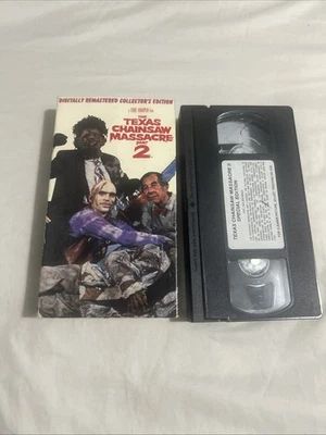 The Texas Chain Saw Massacre Part 2 Digitally Remastered Collectors Edition VHS - Image 1 of 4