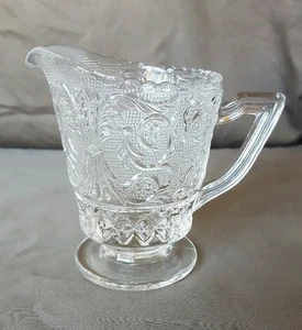 Duncan & Miller Footed Creamer SANDWICH Pattern 4 1/4" Tall - Picture 1 of 10