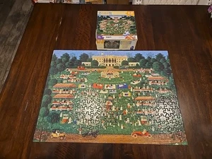 Charles Wysocki Fourth of July, 1981 300 Large PC Used Complete Puzzle Hasbro MB - Picture 1 of 12