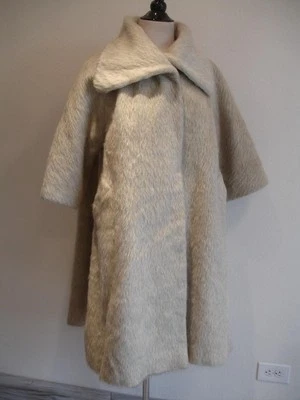 Abrigo Mujer L Lilli Ann Tisse a Paris San Francisco De Colección Años 50 Lana Mohair Difusa Foto 1 de 4