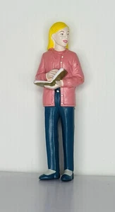 Lakeshore Career Community Block Play People Figure Woman Holding Book Library - Picture 1 of 2