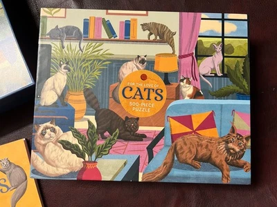 For The Love Of The Cats 500 Pieces Puzzle - Image 1 of 4