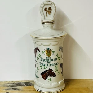 Decantador de porcelana vintage The Horses of Ireland 1981 Old Commonwealth - Imagen 1 de 14