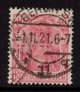 Deutsches Reich 145 b rot poröser Druck sehr schön gestempelt geprüft (30057) - Bild 1 von 3