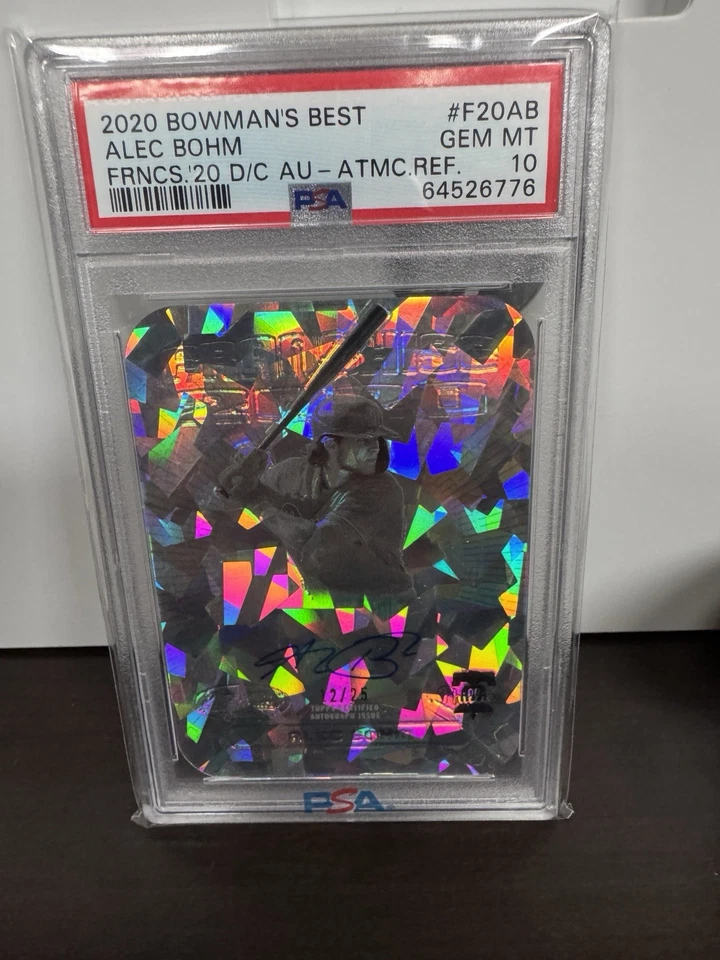 2020 BOWMAN'S BEST FRANCHISE 2020 DIE-CUTS AUTO F20AB ALEC BOHM FRNCS.'20 D/C AU - Image 1 of 4