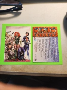 Tarjeta de arte promocional de imágenes de cómic Sirius Gallery 1997 con amanecer - Imagen 1 de 1