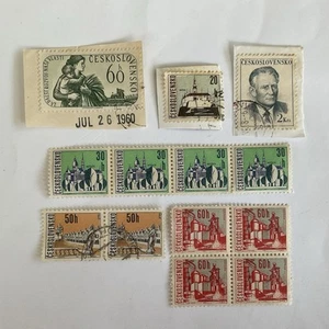 13 Czechoslovakia stamps~1960-67~towns~Ostrava~Kosice~Nitra~Telc~Antonin Novotny - Picture 1 of 6