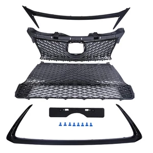 For 2014-2017 Lexus CT200H Front Upper Lower Grille W/ Black Trim 5311276120 - Picture 1 of 8
