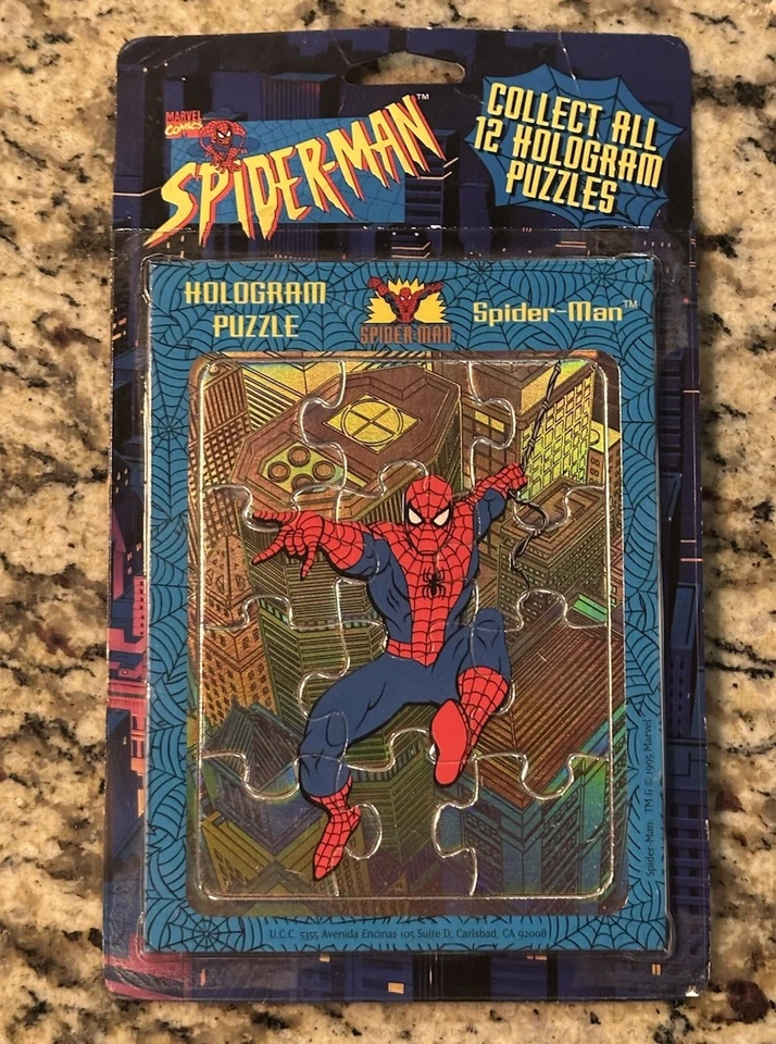 Rompecabezas holograma Spider-Man de colección Marvel Comics Spider-Man - UCC Dist. 1996 Foto 1 de 3