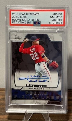 2019 Leaf Ultimate Juan Soto Rookie Signatures #RS-JS1 **On Card Auto** - Image 1 of 2