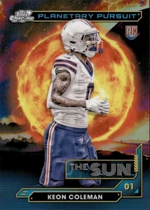 Keon Coleman Rookie - 2024 Topps Cosmic Chrome - Planetary Pursuits Sun SSP  - Bild 1 von 2