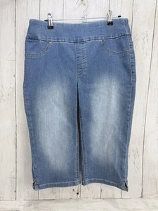 Chicos Perfect Stretch Soft Jegging Pedal Pusher Pull On Capri Denim Sz 00 (XS) - Picture 1 of 10
