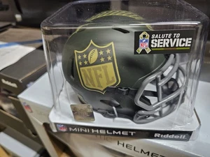 NFL SHIELD 2025 SALUTE TO SERVICE Mini Speed NFL FOOTBALL NEW PACKAGE - Picture 1 of 4
