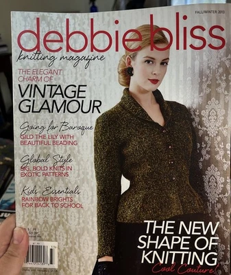 Debbie Bliss Knitting Magazine Issue 11 Fall Winter 2013 Vintage Glamour  - Image 1 of 4
