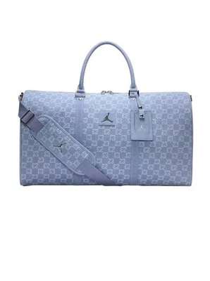 Bolso de Lona Jordan Monograma 40L Capacidad DENIM LM9060 571 Azul NUEVO Foto 1 de 3