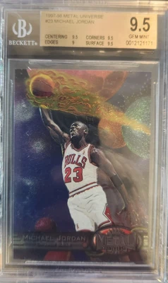 1998 METAL UNIVERSE #23 MICHAEL JORDAN BGS 9.5 - Image 1 of 2