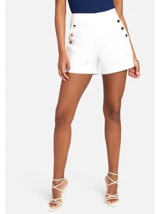 IRO Womens Ivory High Waist Shorts 34 - Picture 1 of 3