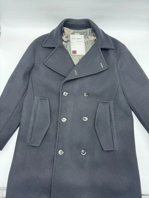 ABRIGO DE LANA MILITAR ZARA SRPLS CHAQUETÓN NEGRO MLTRY CT/01 PARA HOMBRE L CHAQUETA ABRIGO Foto 1 de 4