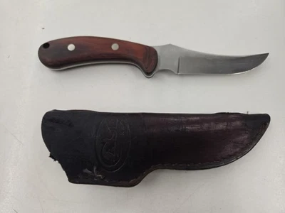 Vintage Case XX Ridgeback Fixed Blade Rosewood Handle Full Tang Sheath Knife - Image 1 of 4