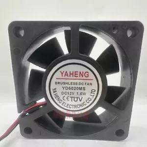 1 pz ventilatore yaheng YD6020MS DC12V 1,5W 6020 6CM 2 fili - Foto 1 di 3