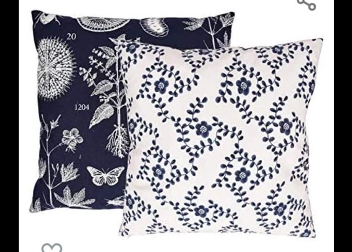 Pack de 2 Fundas de Almohada Mezcla Algodón Lino, Funda de Almohada 18" x 18", Home De Foto 1 de 1