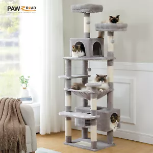 PAWZ Road Kratzbaum XXL Katzenkratzbaum Holz Katzenbaum Sisal Kletterbaum Stabil - Bild 1 von 190