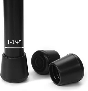 8 tapas de puntas para patas de silla - goma antideslizante de 1-1/4” de diámetro interior - protector de piso - Imagen 1 de 4