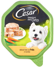 CESAR BOCCONCINI CANE CIBO UMIDO PER CANI PICCOLA TAGLIA POLLO E CAROTINE...