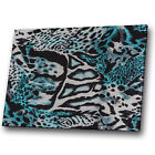 Animal Canvas Prints Framed Kitchen Wall Art Photo Picture Blue Jaguar  Coat