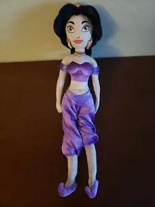 Prinzessin Jasmin 16 Zoll Plüsch Stoffpuppe Aladdin Disney Store lila Stofftier - Bild 1 von 3