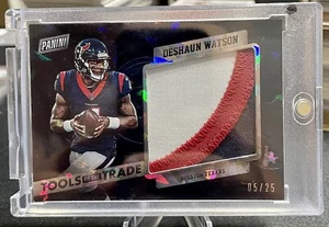 2017 Panini Black Friday Tools Of The Trade Deshaun Watson RC Jumbo Patch 5/25🔥 - Picture 1 of 4