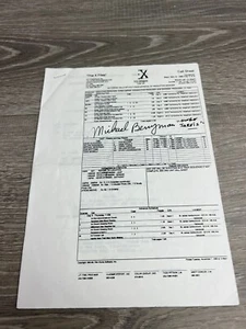 x Akten Rufblatt Michael Berryman Autogramm Owen Jarvis - Bild 1 von 2