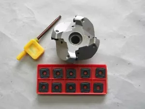 Cabezal de cuchillo, cabeza de cuchillo plano, 45°, 50,0 mm con 10 placas Sandvik R245-12T3M-PM - Imagen 1 de 6