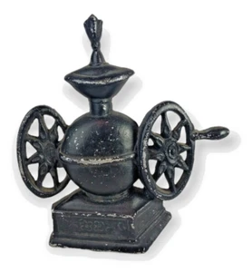 Cast Iron Coffee Grinder - Kitchen Wall Decor - 6.5 in Tall Vintage - Picture 1 of 3