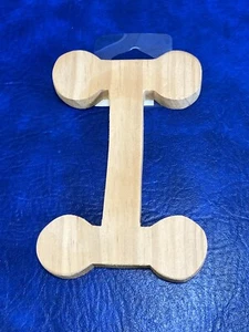 Plaid Marke unvollendet Holz Ausschnitt Alphabet aufhängbar 9/16 x 5 1/2 Zoll Buchstabe I - Bild 1 von 5