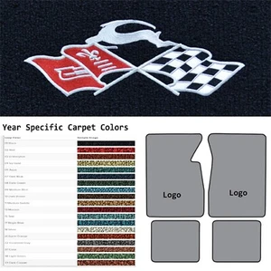 ACC 1958 Chevrolet Impala Deer With Flags Logo 4pc Loop Floor Mats - Bild 1 von 34