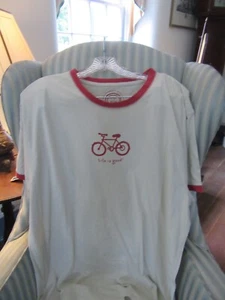 Neu mit Etikett!   LIFE IS GOOD HERREN S/S BAUMWOLLE SCHLAFSHIRT "FAHRRAD ICON" ......(XL) - Bild 1 von 3