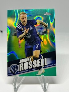 2022 Topps Chrome MLS Johnny Russell Aqua Lava Refractor /299 Sporting KC #49