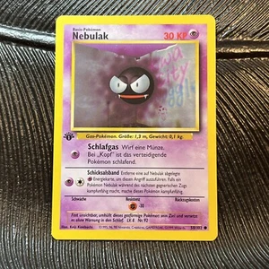 Pokemon Base Set 1st Edition German Gastly (Nebulak) 50/102 - Picture 1 of 2