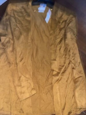 Cárdigan ligero para mujer Van Heusen mediano dorado marrón Foto 1 de 4