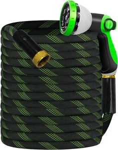 Garden Hose 50 FT, NON-EXPANDABLE Heavy-Duty Flexible & Lightweight Water Hose w - Picture 1 of 6